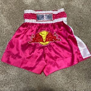 muay thai pink shorts